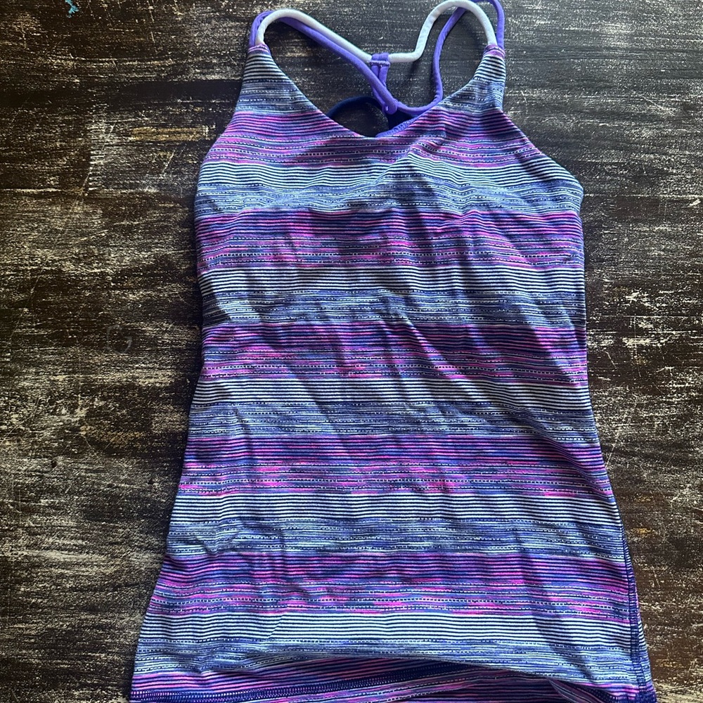 Ivivva Purple and Blue Striped Camisole